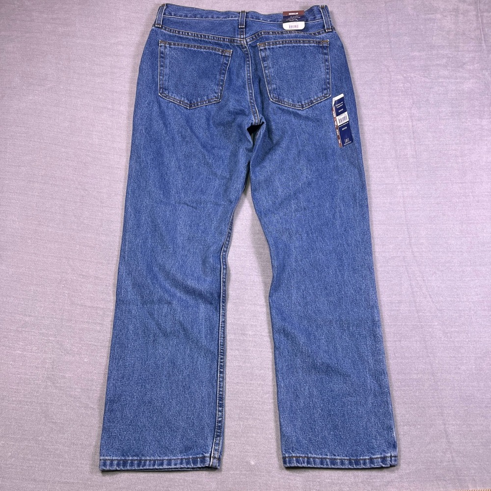 NWT George Regular Fit Mid Rise Jeans Mens 32x30 Medium Wash Blue Cotton